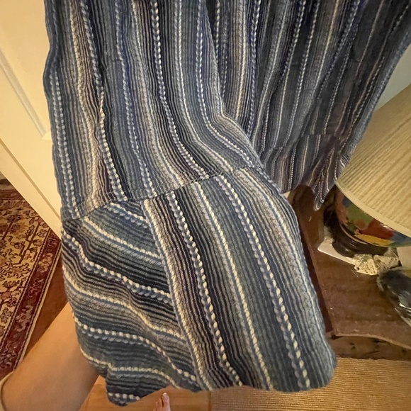 Freepeople Days End Indigo Blue Striped Pants - Picture 7 of 7